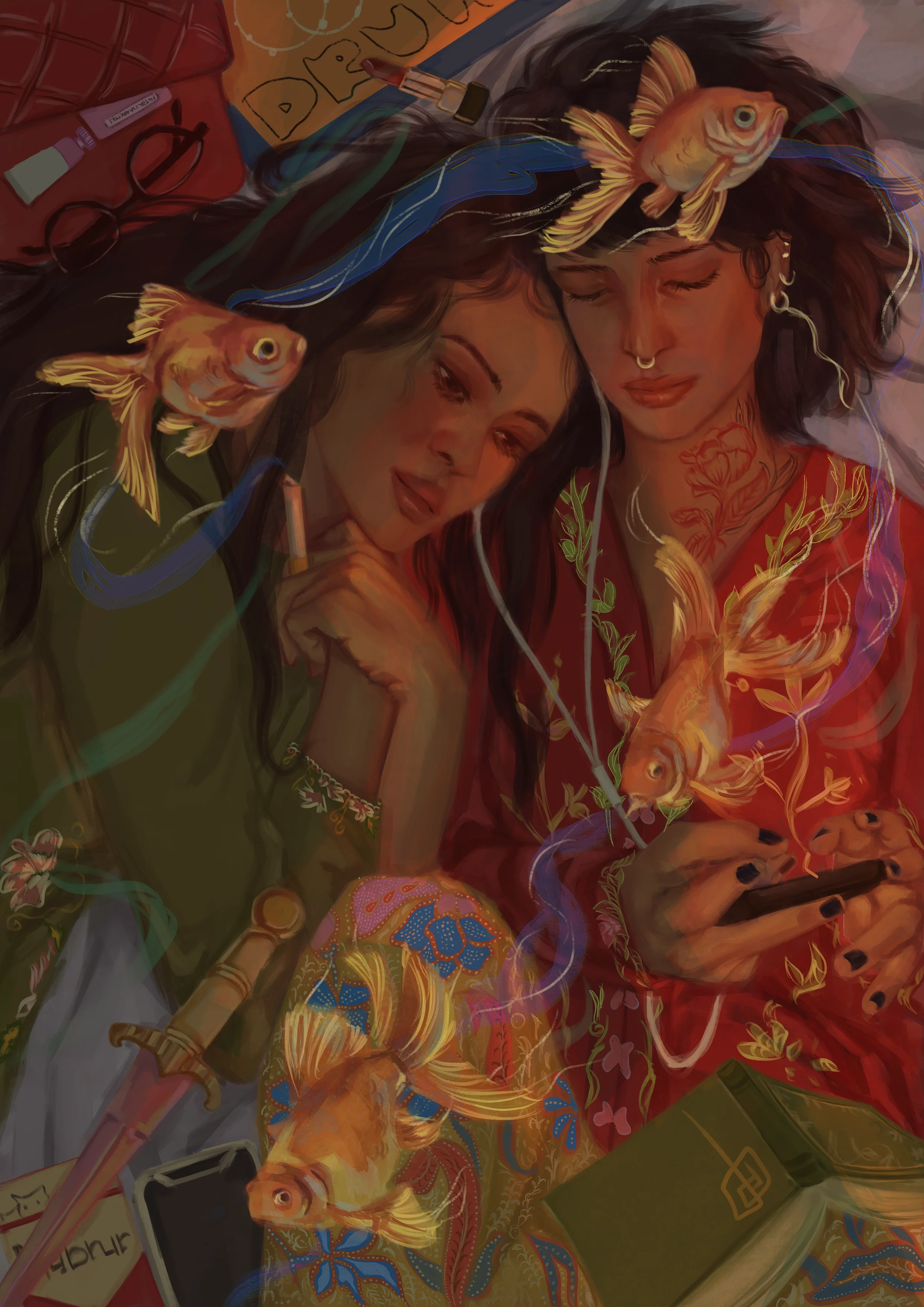 Artwork titled "Lovers Dusk".