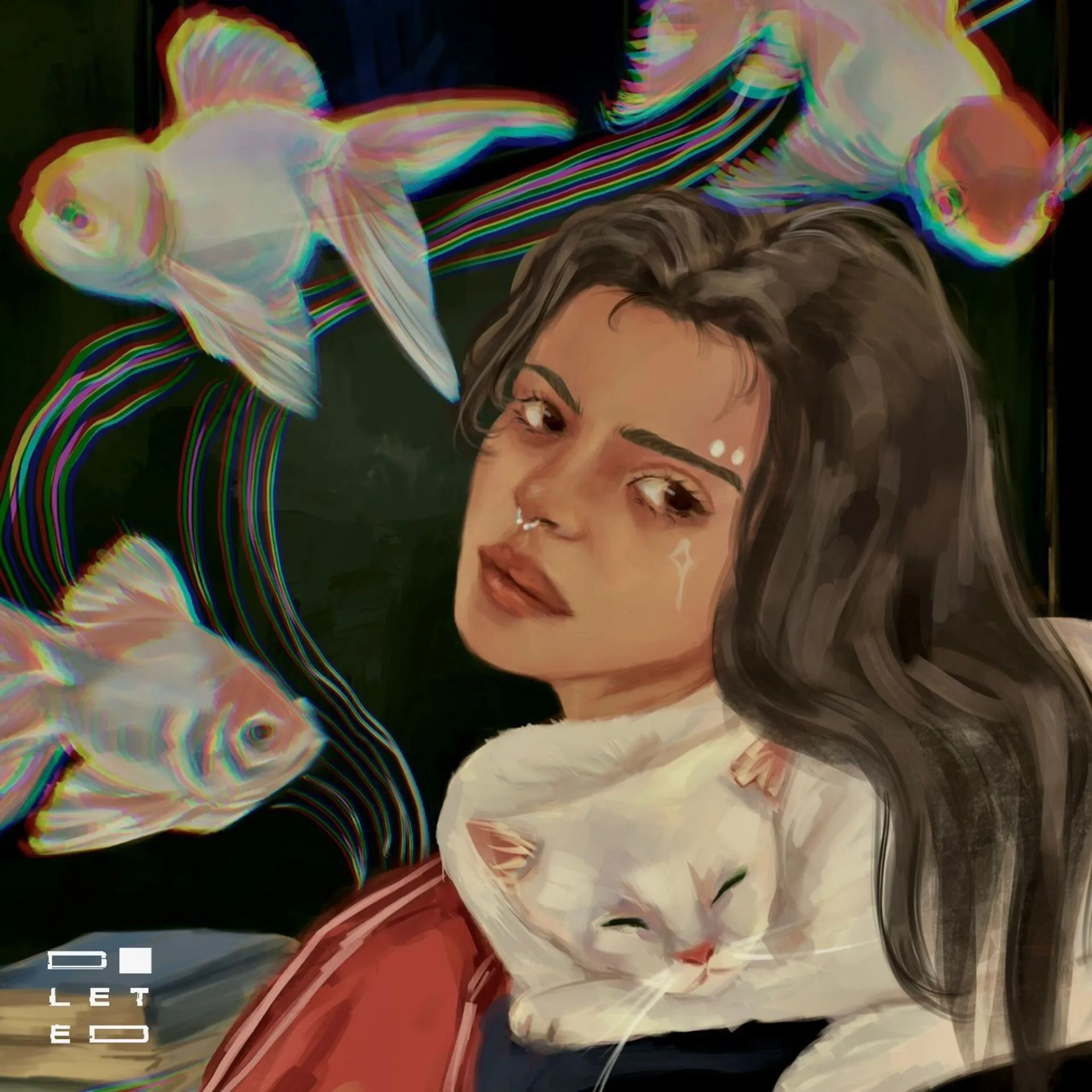 Painterly portrait artwork for a Malaysian-based band collaboration.